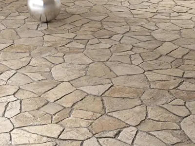 Mrf-Pavement Set31 Low-poly 3D model