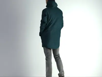 3D Scan Man Winter 013 3D model