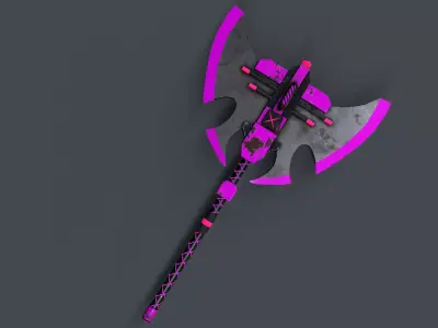 Sci-Fi Axe V4 - 05 Low-poly 3D model