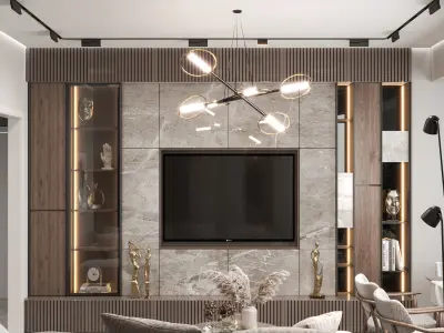 livingroom 3D model 6