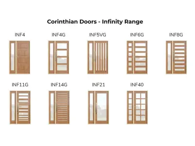 Corinthian Doors - Infinity Range Low-poly 3D model