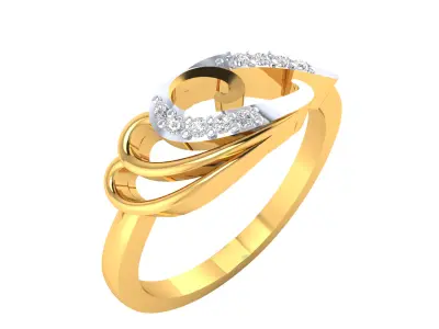 Women Ring Render 3dm STL MTL OBJ FBX Details 3D print model buy