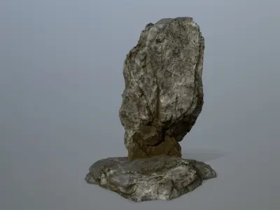 horus rock Low-poly 3D model