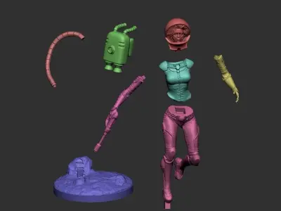 Space Girl  3d print model 3D print model