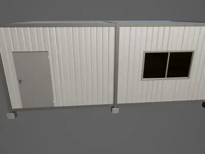 Container box Low-poly 3D model