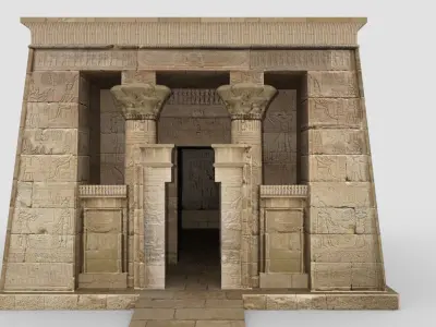 Dendur Temple Low-poly 3D model