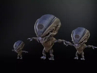 Minimonster6Pack1 Low-poly 3D model