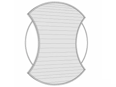Mirror in a metal frame GZ-M1084 3D model