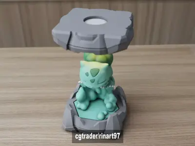 Bulbasaur in the Clone Lab 3D print model