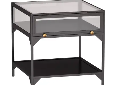 Ventana Display End Table Crate and Barrel 3D model