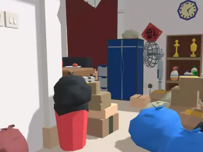 Hoarding Disorder Person House Low-poly 3D model