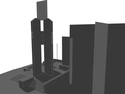 Point Danger Lighthouse Low-poly 3D model