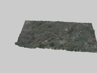 Quebec City Low-poly 3D model