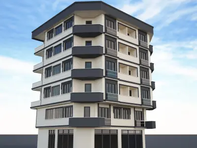 Ornate building 3d model 7 3D model