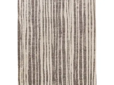RHADA HAND-KNOTTED WOOL RUG 3D model