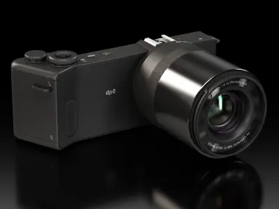 Sigma dp0 Quattro bridge digital camera Low-poly 3D model