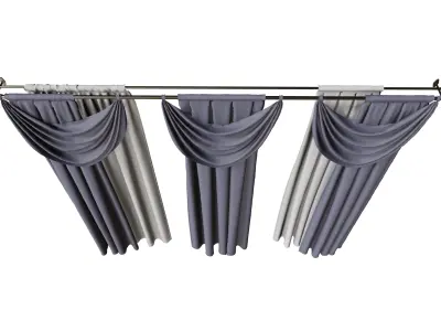 Window Curtains Panel 3D model