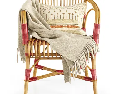 Salvador rattan chair  3D model