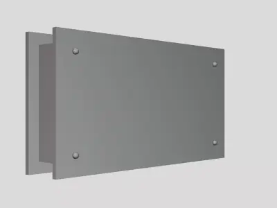 Brand Display Signboard - Geometry Only No Textures No Materials 3D model