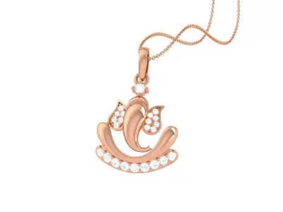 Spiritual Ganesha Pendant 3D print model