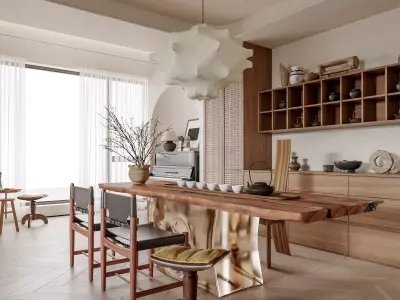     villa interior scenes 3D model buy