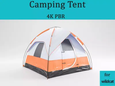Camping Tent 01 4K PBR 3D model