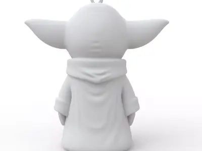 Yoda Keychain 3D Print Model 3D print model