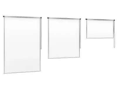 Brown Window Blinds 3D model