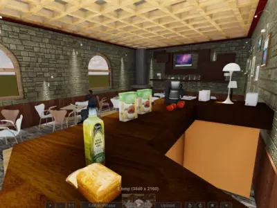 bar interior 3D model