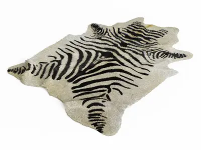 Zebra rug 03 3D model