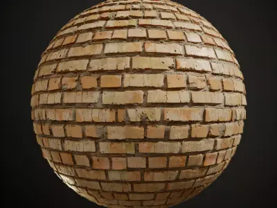Tilable Brick Wall PBR  Texture