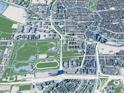 Groningen City Netherlands 3D model