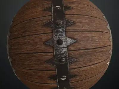 Spiked Iron-Clad Wood Planks PBR Texture