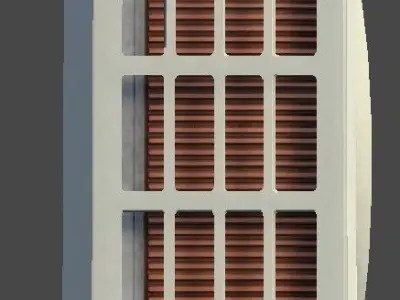 Air Conditioner Outdoor Unit Low-poly 3D model