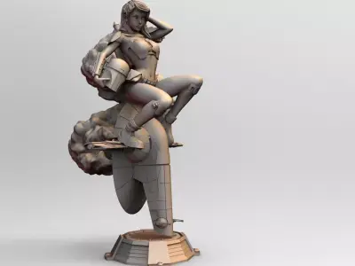 Star Wars Bounty Hunter PinUp 3D print model