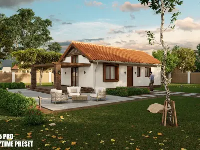 Lumion Exterior Scene House 02 3D model 3D model