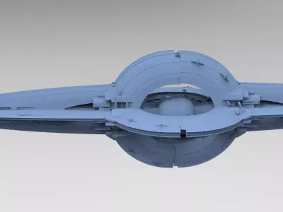 Floating Angel monolith Mass relay  3D model