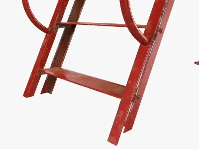 Playground outdoor slide 02 3D model