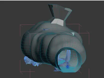 Cave with light in it 3D model