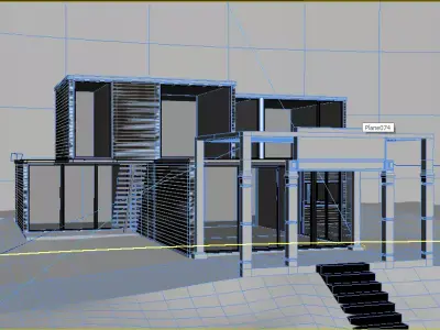 House in woods 3D model