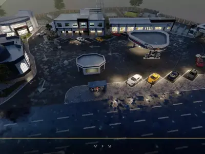 Lumion 10 Petrol station full project exterior animation 3D model