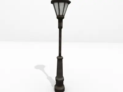 Low Poly Street Lamp Low-poly 3D model