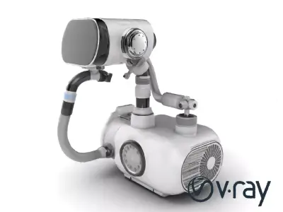 Robot Respiratory System Nano Filters model pack Low-poly 3D model