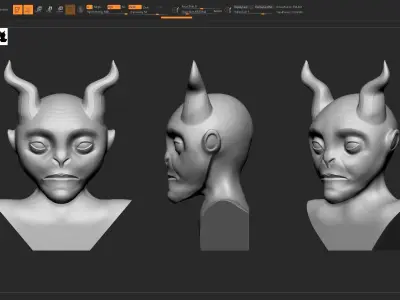 Stylized creature stl 3D print model