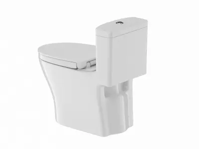 TOTO Aquia IV Washlet Two Piece Toilet 3D model