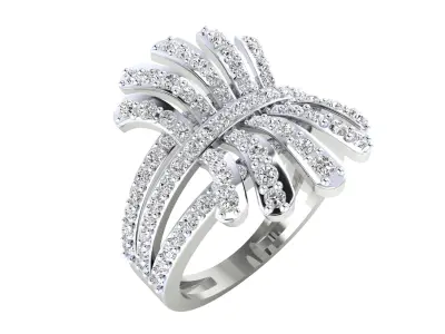 Women Ring Render 3dm STL MTL SLC JCD OBJ FBX Details 3D print model 38