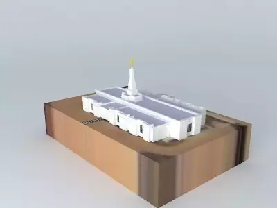LDS Temple Mormon,Birmingham Alabama Templo 98th. operating. Free 3D model