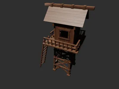 watch tower 3D model