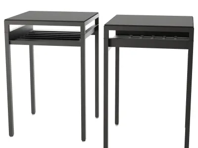 NYBODA side table with shelf Low-poly 3D model