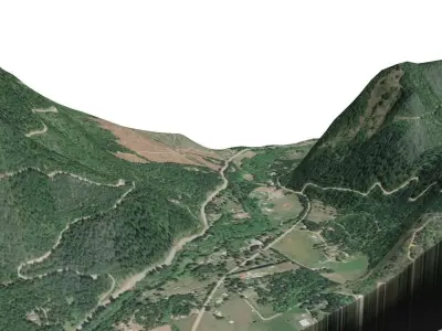 Azalea Oregon Upper Cow Creek 3D model